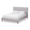 Baxton Studio Valencia Greyish Beige Queen Size Platform Bed 141-7834 - alternate 1